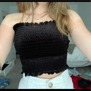 Black Hollister tube top